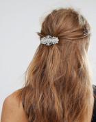 New Look Jewelled Hair Clip - Silver