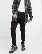Weekday Cone Jeans In Tuned Black