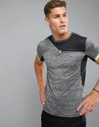 Yourturn Training T-shirt In Spacedye - Black