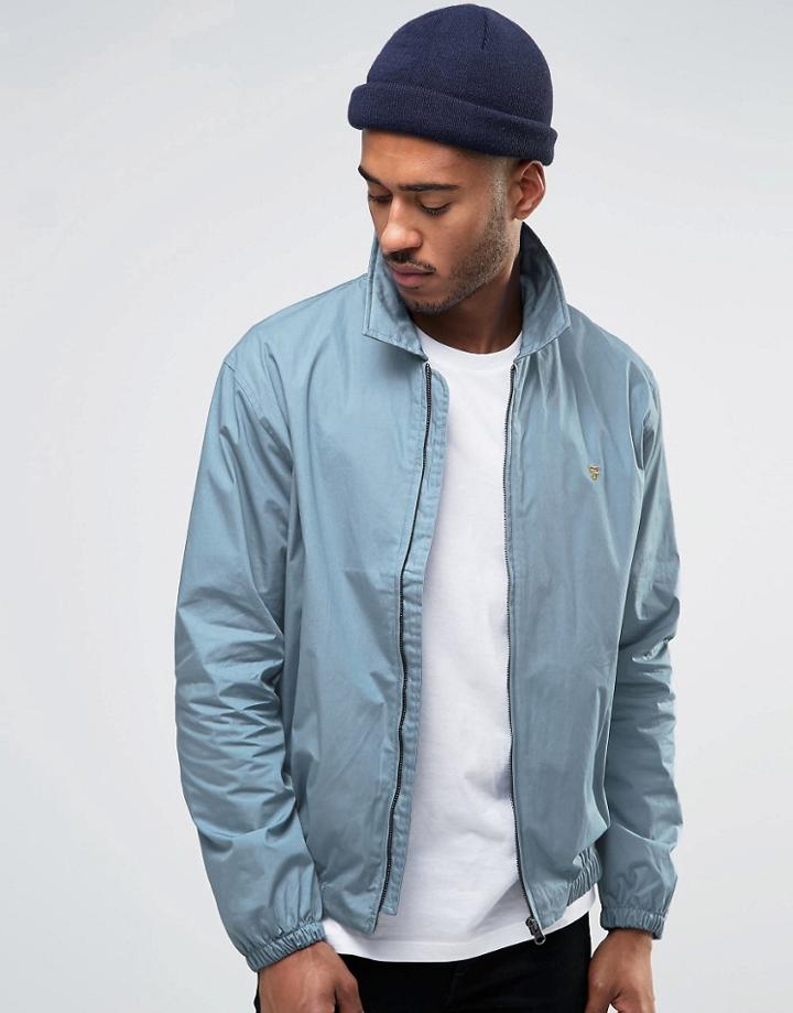 Farah Rawken Harrington Jacket - Blue