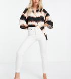 Topshop Petite Organic Cotton Off White Jamie Jeans