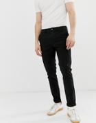 Asos Design Skinny Chinos In Black