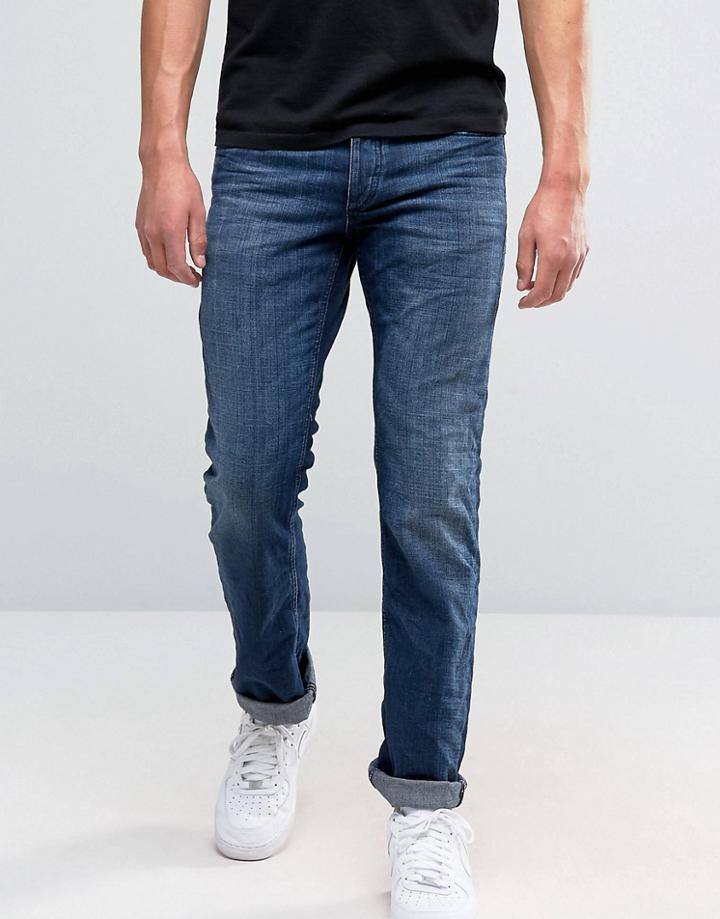 Jack And Jones Regular Fit Jeans In Blue Denim - Blue