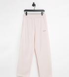 Collusion Unisex Coordinating Relaxed High Waist Sweatpants In Pink