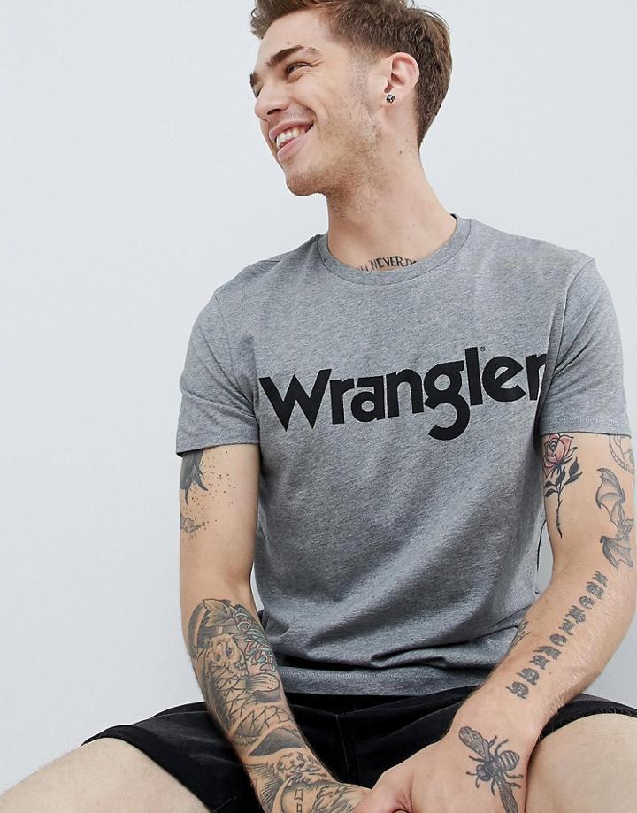 Wrangler Logo T-shirt - Gray