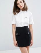 Fred Perry Authentic Oxford Short Sleeve Shirt - White