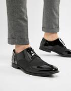 Kg By Kurt Geiger Derby Patent Lace Up Shoes - Black