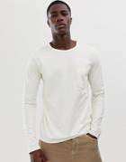 Selected Homme Long Sleeve Pocket T-shirt With Drop Shoulder-gray