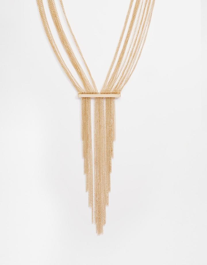 Aldo Raewiel Tassel Necklace - Gold
