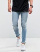 Loyalty And Faith Super Skinny Jeans In Light Blue Wash - Blue
