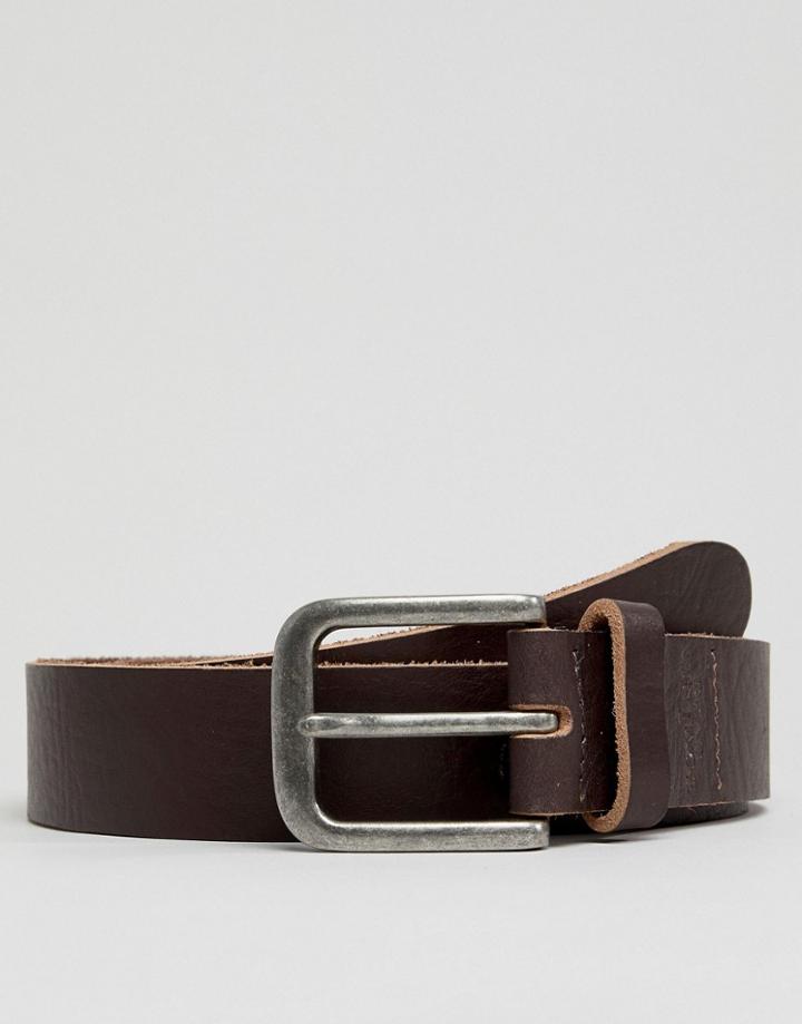 Dead Vintage Leather Jeans Belt - Brown
