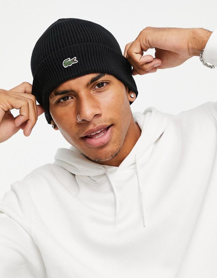 Lacoste Beanie Hat-black
