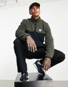 Element Abenaki Half Zip Fleece In Green/black