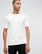 Selected Homme T-shirt In Organic Cotton Jersey - White