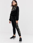 Asos Design Two-piece Jogger In Fleece With Camo Print - Multi