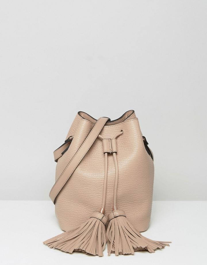 Ted Baker Drawstring Duffle Bag With Tassel Detail - Brown