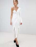 C/meo Collective Aspire One Shoulder Dress - White