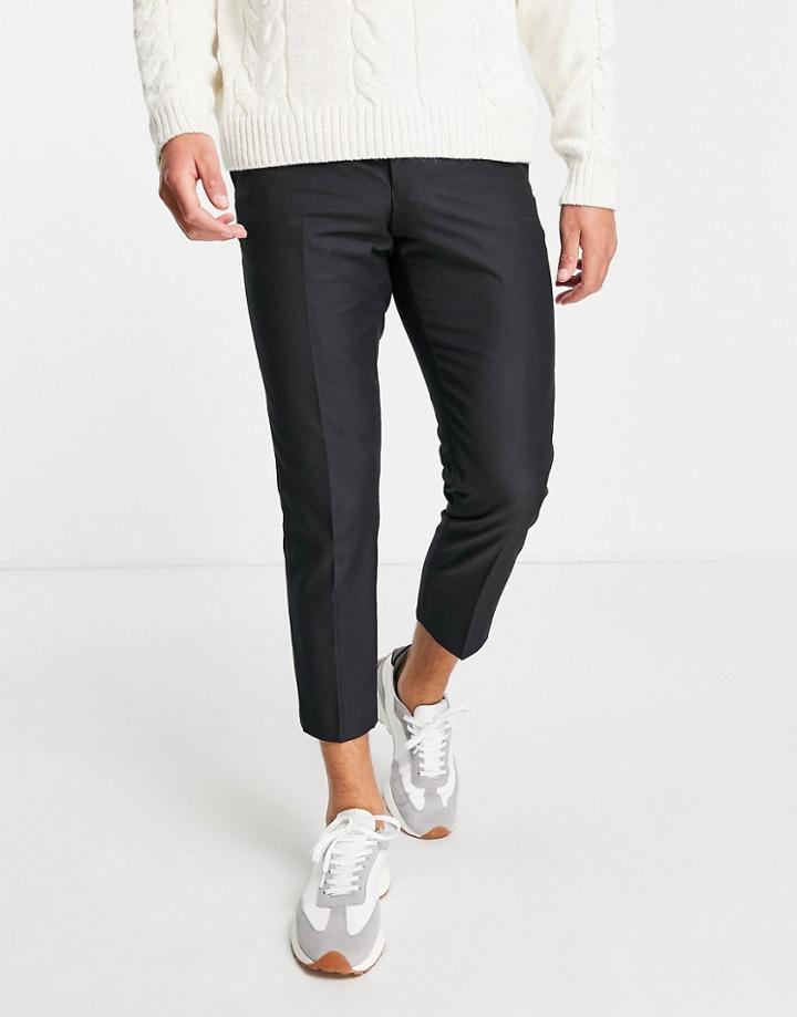 French Connection Skinny Fit Ankle Grazer Pants-grey