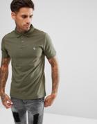 Original Penguin Pique Polo Heritage Slim Fit In Green Marl - Green