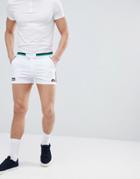 Ellesse Short With Side Piping In White - White