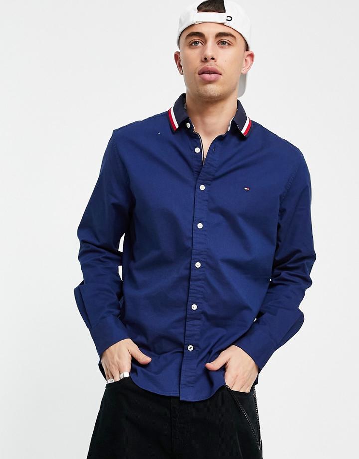 Tommy Hilfiger Mayer Oxford Custom Fit Shirt-blues