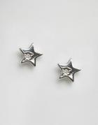 Pieces Hildby Star Stud Earrings - Silver