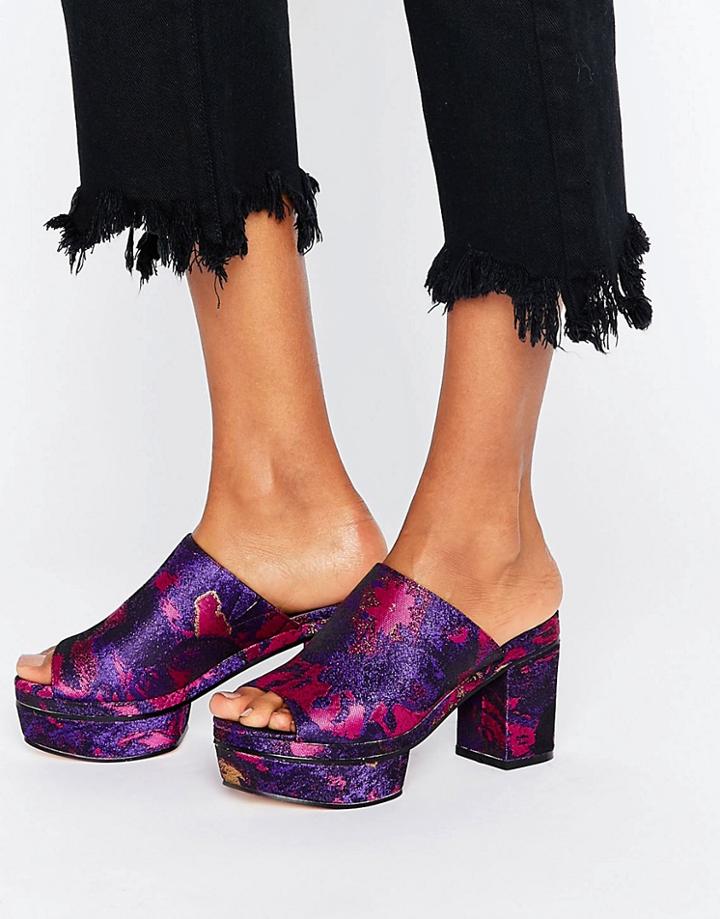 Asos Haywood Heeled Mules - Multi