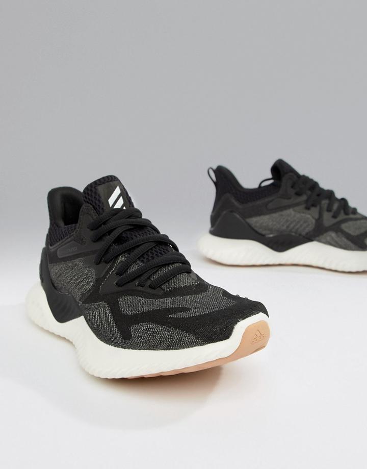 Adidas Running Alphabounce Sneakers In Black - Black
