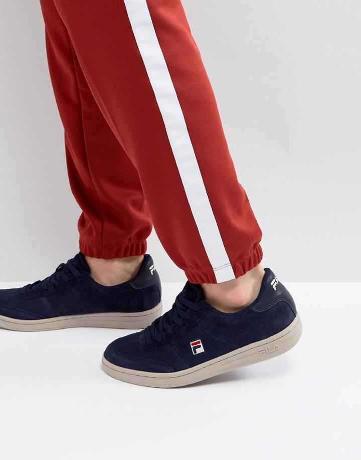 Fila Suede Portland Low Sneakers In Navy - Navy