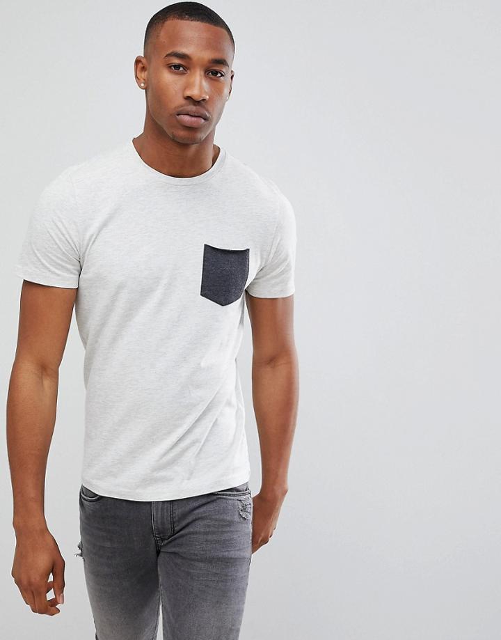 Jack And Jones Pocket T-shirt - White