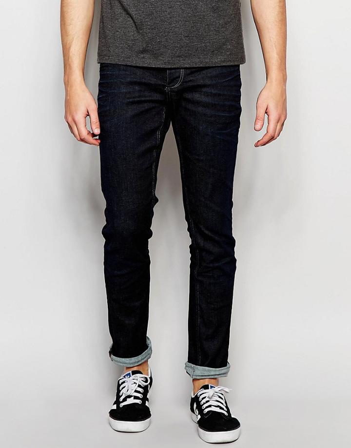 Jack & Jones Slim Fit Jeans In Blue - Blue
