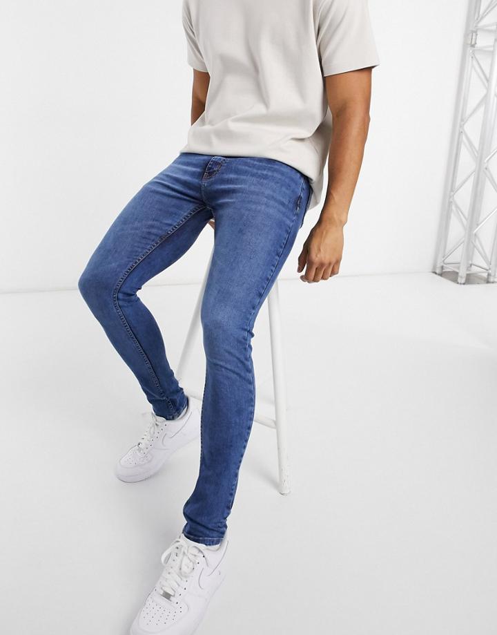 Criminal Damage Core Skinny Jeans In Midstone Wash-neutral