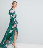 Asos Tall Floral Print Ruffle Maxi Dress - Multi