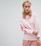 Puma Exclusive To Asos Oversized Long Sleeve T-shirt In Pink - Pink