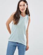 Selected Denni Loose Tank In Gray - Gray Mist