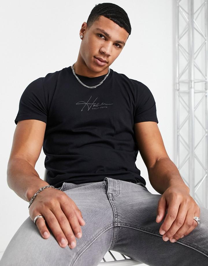 Hollister T-shirt With Logo In Black