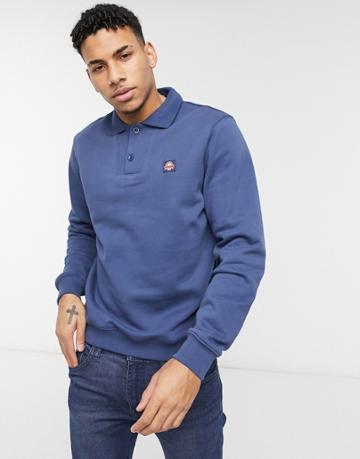 Farah Wickford Polo Sweatshirt In Deep Blue-blues