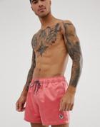 Ps Paul Smith Zebra Logo Swim Shorts In Pink