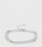 Designb Double Wrap Chain Bracelet In Silver - Silver
