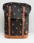 Spiral Hampton Bird Backpack In Black - Black