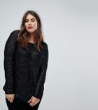 Junarose Glitter Sweater - Black