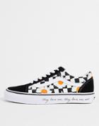 Vans Old Skool Sneakers In Daisy Checkerboard-multi