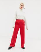 Selected Fraven Wide Leg Pants-red