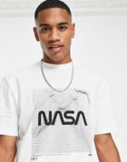 River Island Short Sleeve Nasa T-shirt In White