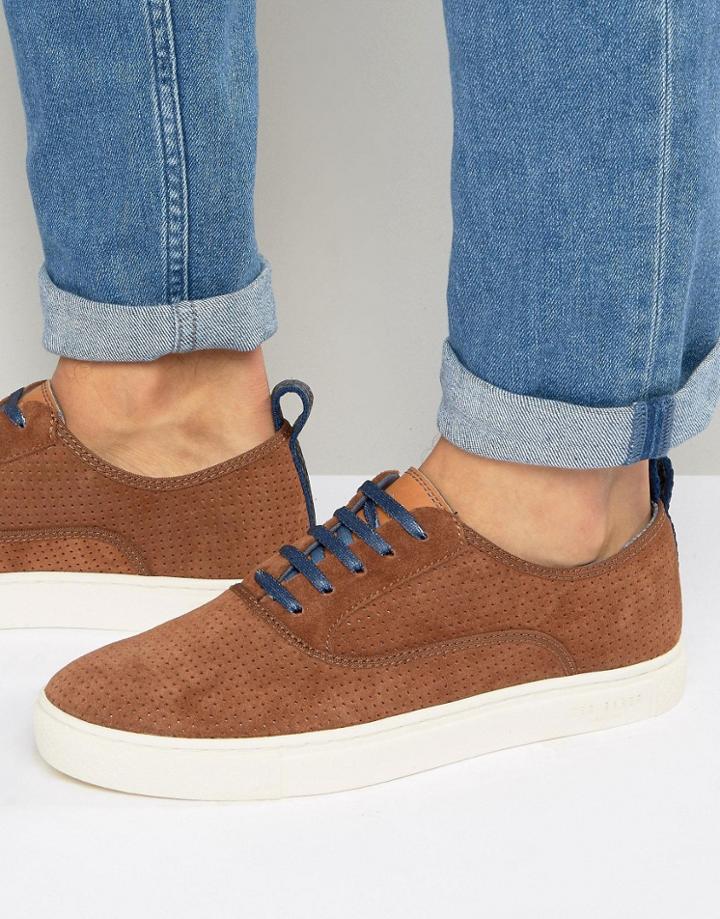 Ted Baker Odonel Suede Sneakers - Tan