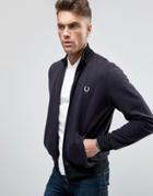 Fred Perry Reissues Track Jacket Reversed Tricot In Navy - Navy