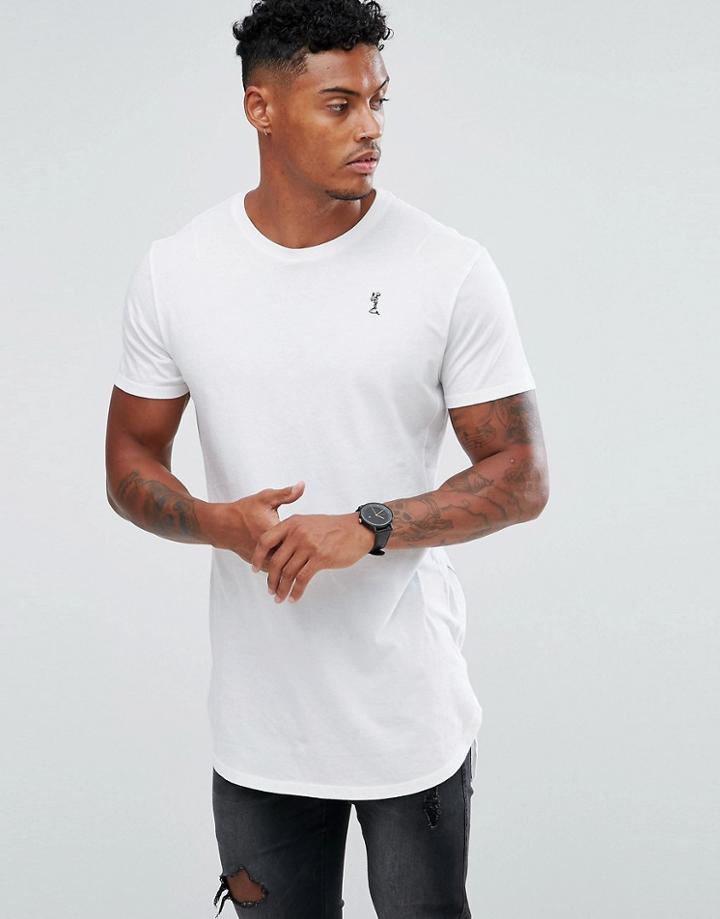 Religion Longline Logo T-shirt In White