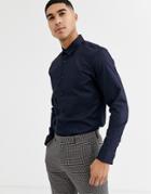 Rudie Long Sleeve Oxford Shirt-navy