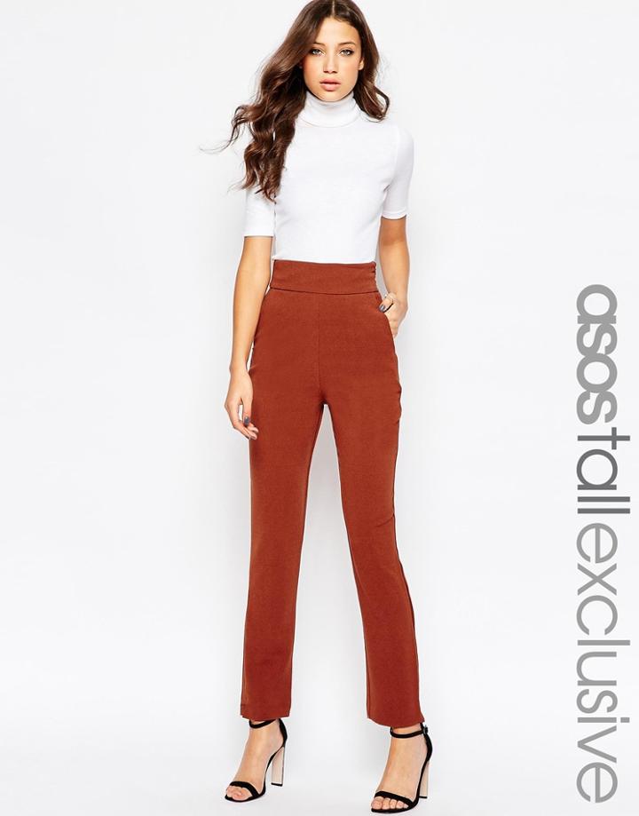 Asos Tall Co-ord Slim Leg Ankle Grazer Pant - Navy $31.50