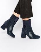 Warehouse Patchwork Boot - Navy